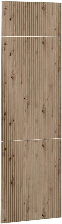 Frontale cucina R-Line, Rovere artigianale, 59.6 x 196 cm frontale del mobile per mobile per frigorifero, adatto per armadi da cucina R-Line per un montaggio semplice