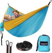 Hangmat ultralight 320x200cm - hangmat per 2 persone - carico massimo 300kg - hangmat da viaggio con set di aggancio e ganci di carico per 2 persone