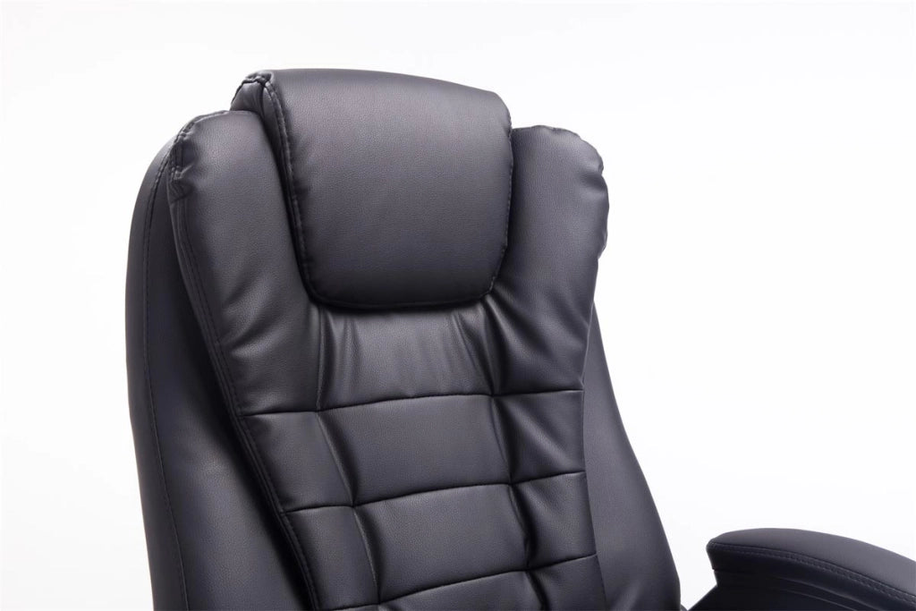Sedia da ufficio Thor in similpelle nero