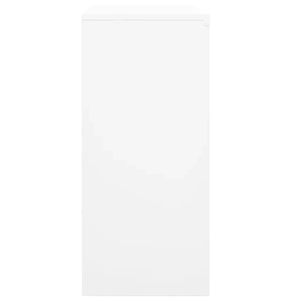 Armadio per Ufficio Anta Scorrevole Bianco 90x40x90cm Acciaio