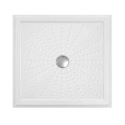 Piatto doccia per disabili 90x90 a filo pavimento in vetroresina con piletta inclusa