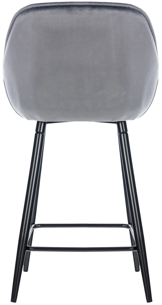 Sgabello da bar Gibson grigio scuro,Velluto