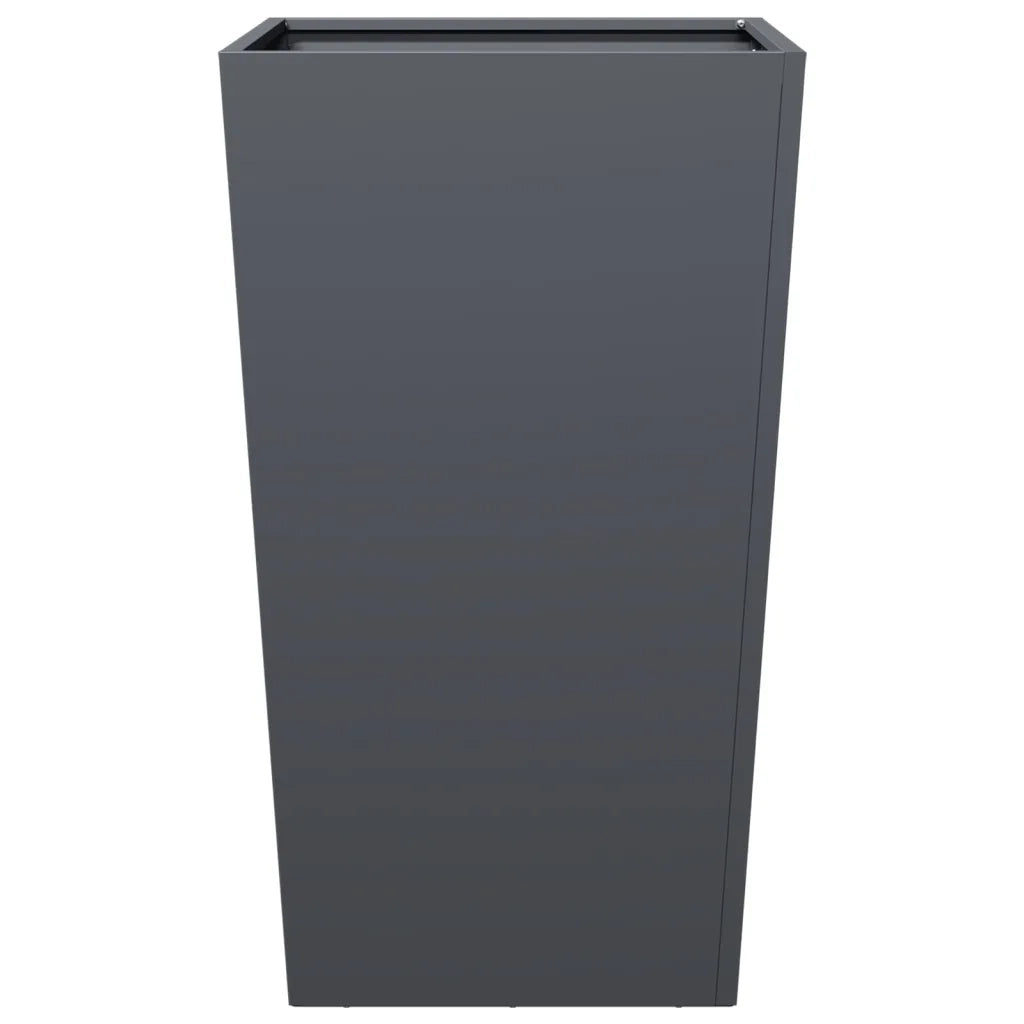 Fioriere da Giardino 2 pz Antracite 45x45x75 cm in Acciaio 851099