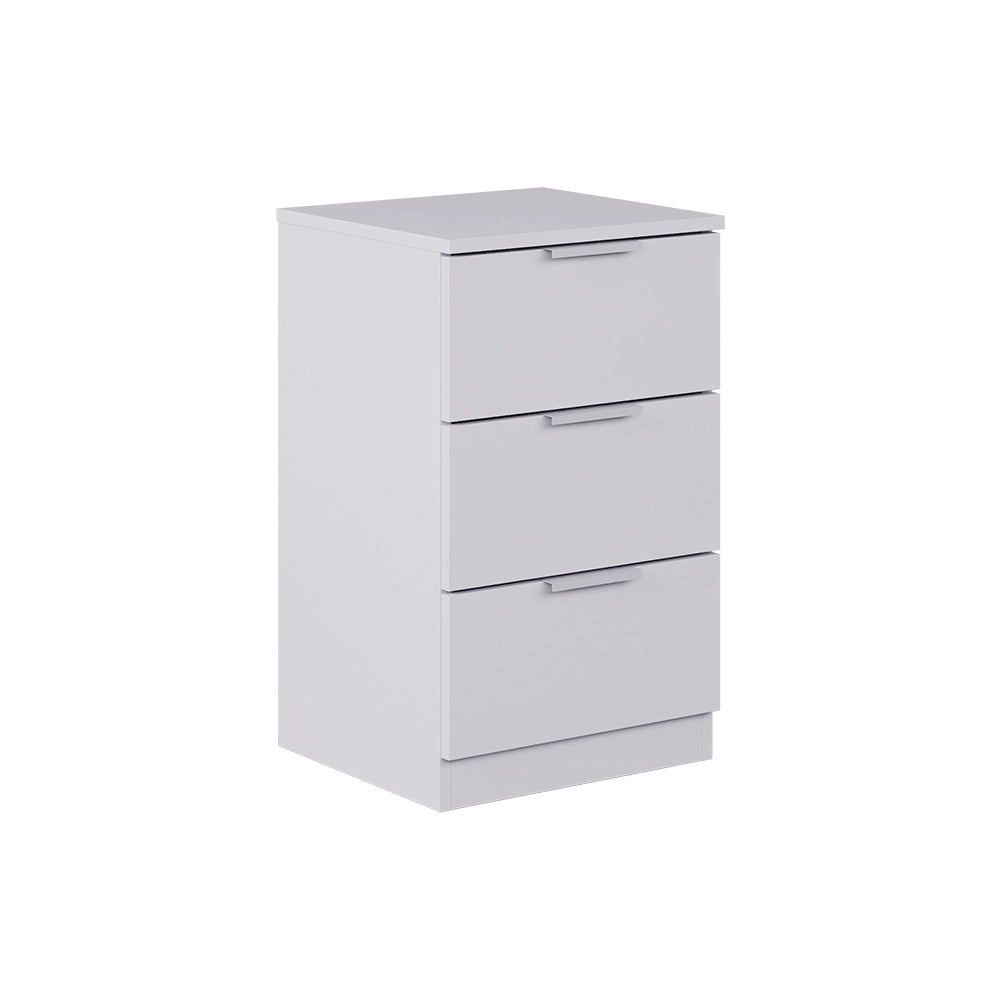 Vicco Comodino camera da letto Bianco 37.6 x 61.8 cm con 3 cassetti