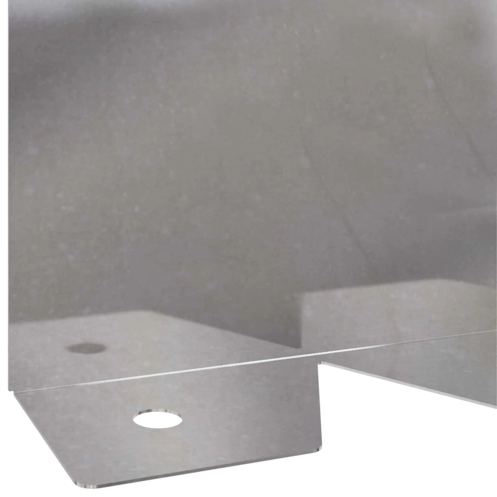 Bordura per Prato 20 pcs 102 x 10 x 4 cm Acciaio Argento 8008755