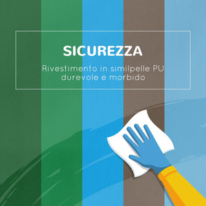 Set 6 Costruzioni Morbide per Bambini 1-3 Anni in PU ed EPE Multicolore Verde e Blu