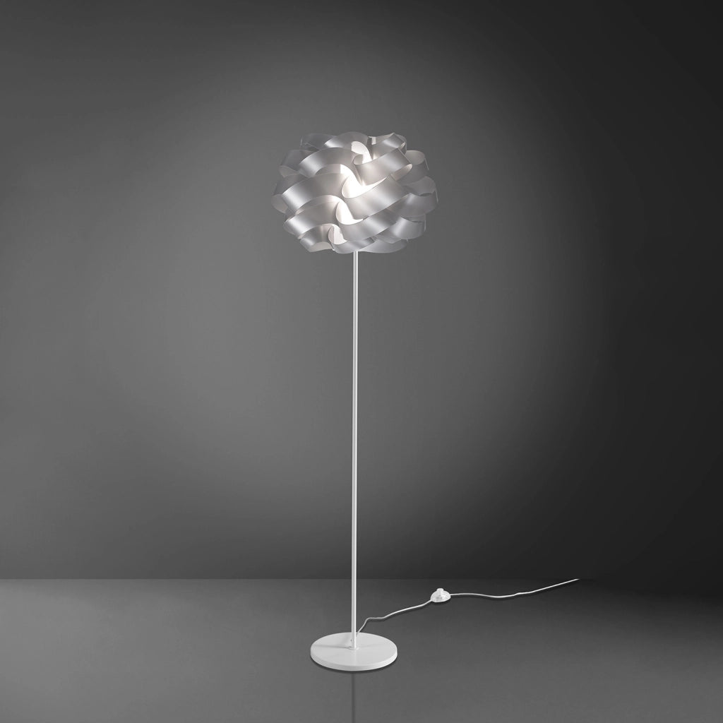 Piantana Moderna Cloud Polilux ® Argento E Metallo 1 Luce E27