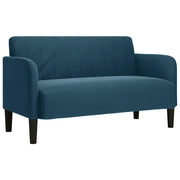 Divano | Divano da soggiorno | Sofa Divanetto Blu 109 cm in Velluto