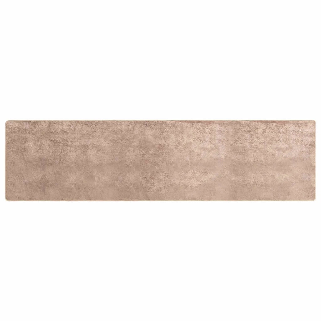 Runner Tappeto MARSA Sabbia 50 x 450 cm Poliestere e PVC