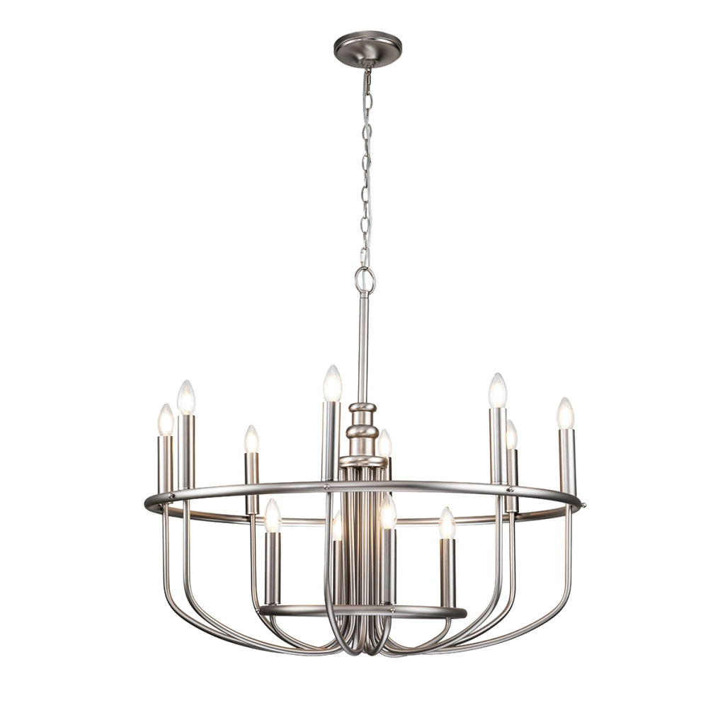 Lampadario Capitol Hill nichel satinato 12xE14 Kichler