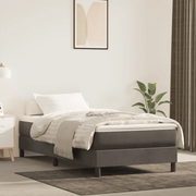 Materasso a Molle Grigio Scuro 120x190x20 cm in Vellutocod mxl 112226