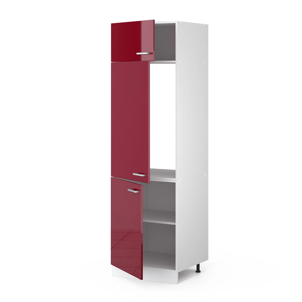 Armadio frigorifero R-Line Rosso lucido/Bianco 60 cm Vicco