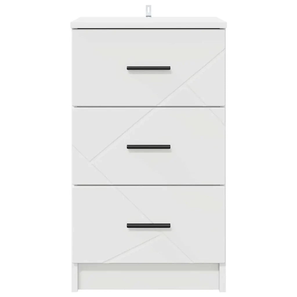 Armadio da Notte Bianco 38 x 38 x 66 cm Legno multistrato 883374