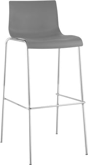 Sgabello da bar Hoover struttura cromata a 4 piedi 4