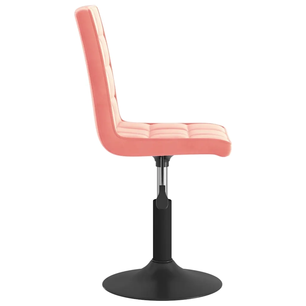 Sedie da Pranzo Girevoli 2 pz Rosa in Velluto 335746