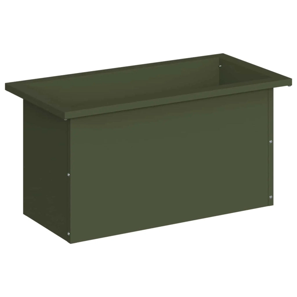 Fioriera da giardino con LED Verde Oliva 30 x 60 x 30 cm 8008090
