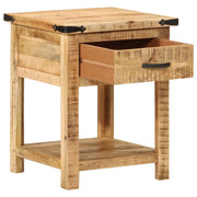 Comodino | Armadio da Notte | Mobiletto da notte 40x40x50 cm in Legno Massello di Mango