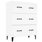 Credenza | Madia | Buffet da pranzo | Armadio da pranzo Bianca 69,5x34x90 cm in Legno Multistrato