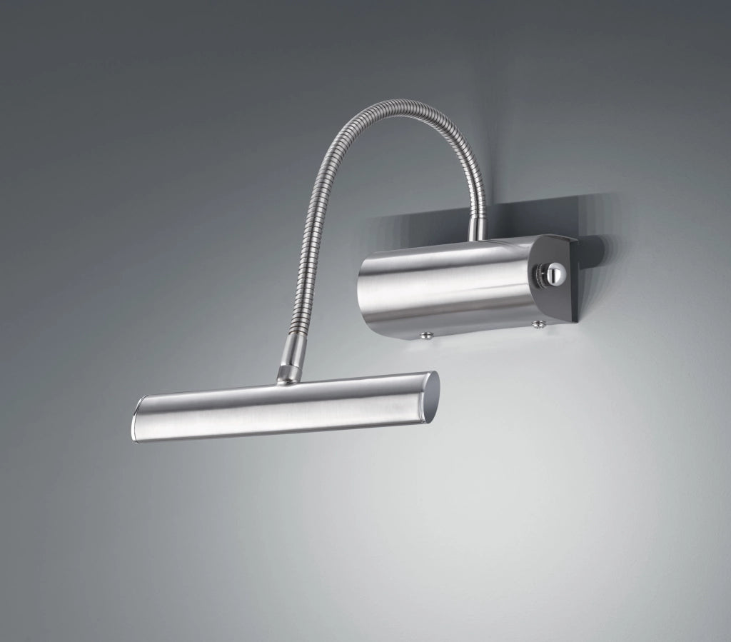 Applique Led Parete Interno con Flessibile Moderna Acciaio Curtis GD Trio