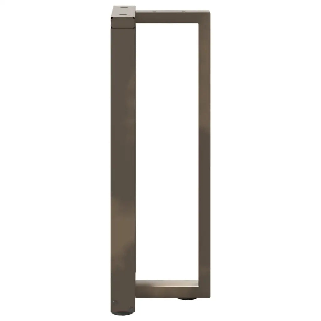 Gambe per Tavolo Consolle a Forma di T 2 pz Nere 25x28x(72-73) cm Acciaio