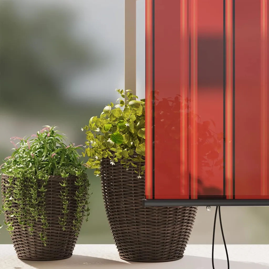 vidaXL Tenda a Rullo Esterna arancione e marrone 200 x 250 cm Tessuto