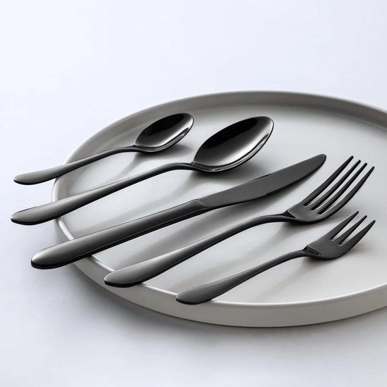 Luxe Set di Cucina Completo da 60 pezzi per 12 Persone - Incluso Coltellini, Forchette, Cucchiai e Altro