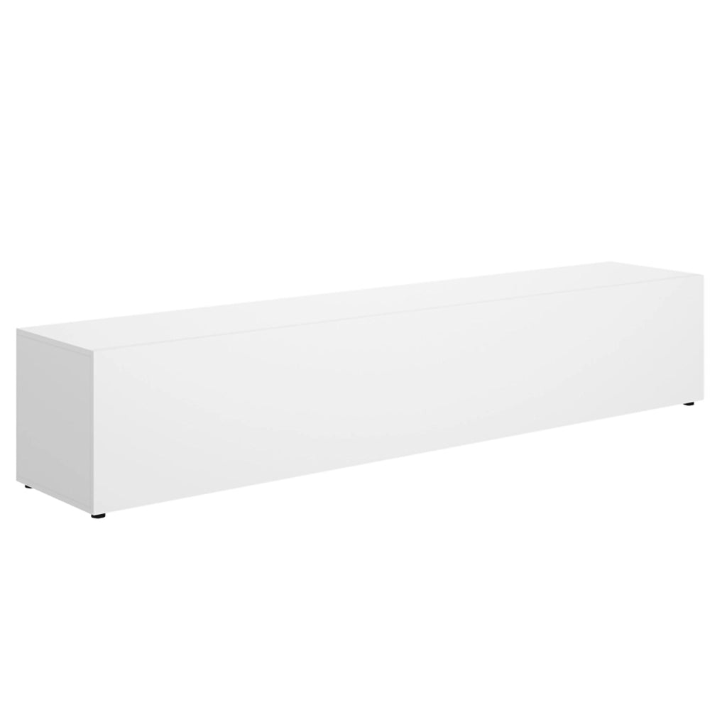 Brewster, Mobile Porta tv un Ripiano, 42x220x42h cm Bianco