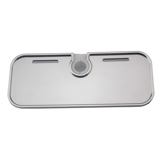 Mensola doccia bassa porta oggetti x asta 22-25-32 mm cromo