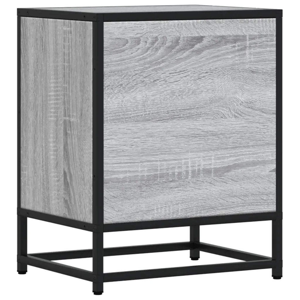 Comodini 2 pz-Set di 2 Tavolino da notte Grigio Sonoma 40x31x50 cm in Truciolato 778711