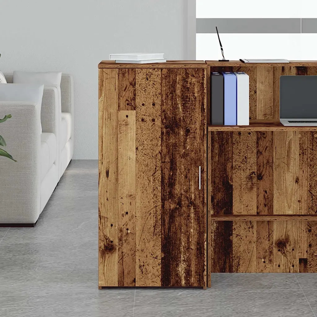 Mobile Portaoggetti Legno Antico 50x45x103,5 cm in Truciolato 859049