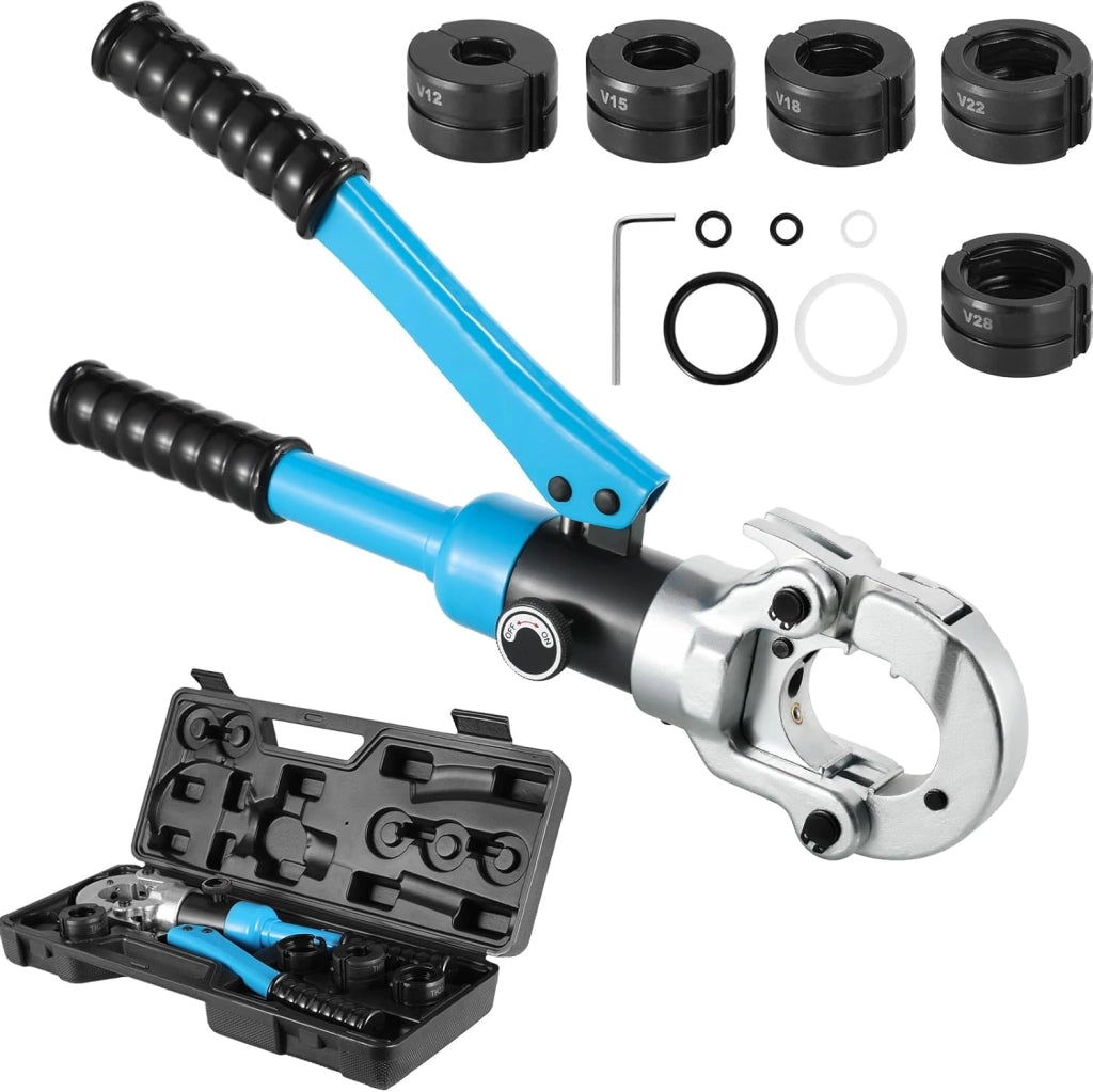 Crimpatrice Multistrato,Pressatrice Multistrato,Pinza Crimpatrice Idraulica con Testa Rotante a 360°,Tubo Composito Press pinza per tubo plastica e alluminio,Set di pinze per tubi a U16-20-25-32