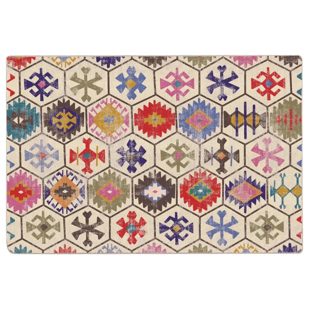 Tappeto Lavabile Multicolore 120x180 cm 136581