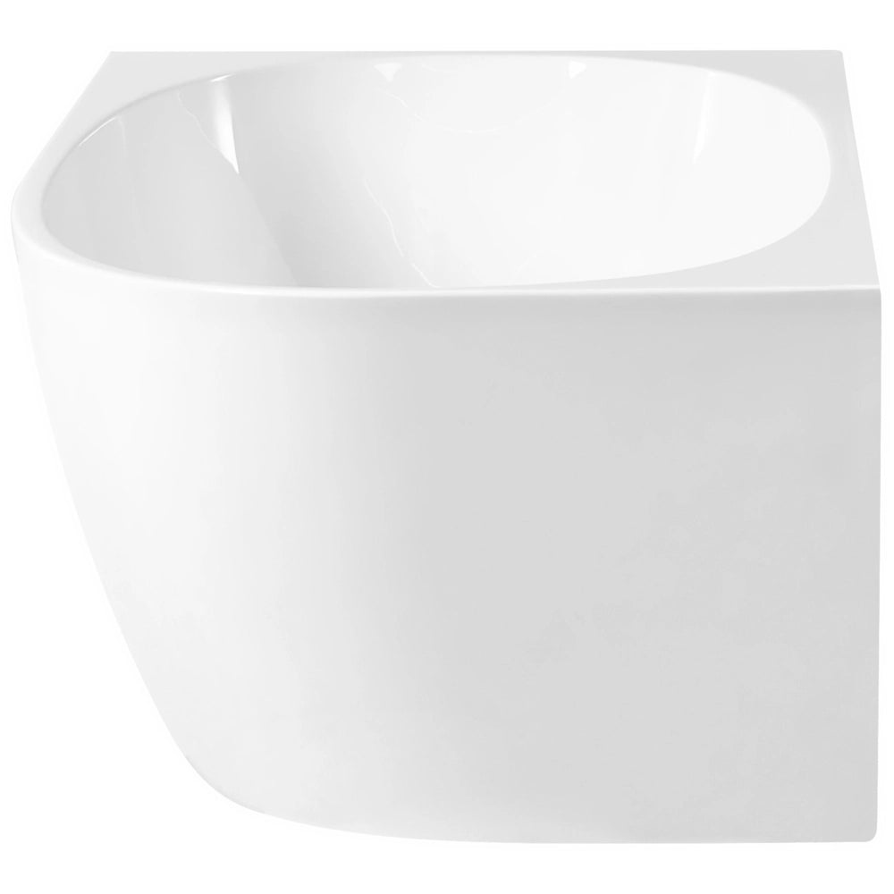 Vasca da bagno angolare destra 170 x 80 cm Finitura acrilica bianco lucido stile moderno