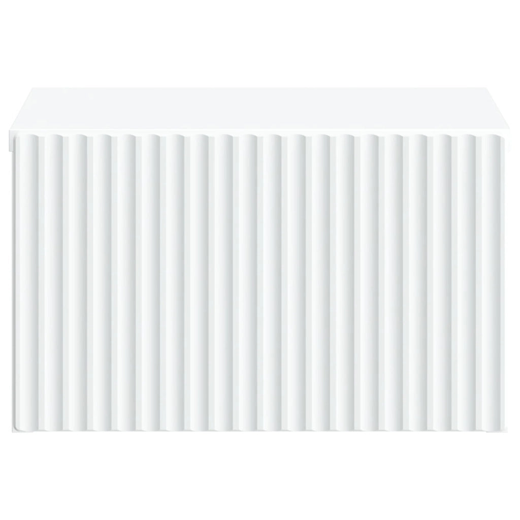 Mobiletto da notte a muro 2 pcs Bianco 33 x 34,5 x 20 cm