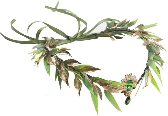 Corona di fiori foglie dorate - Cintura per capelli - Accessori per capelli - Cerimonia di matrimonio - Festival - Elegante e solido - Cintura per capelli