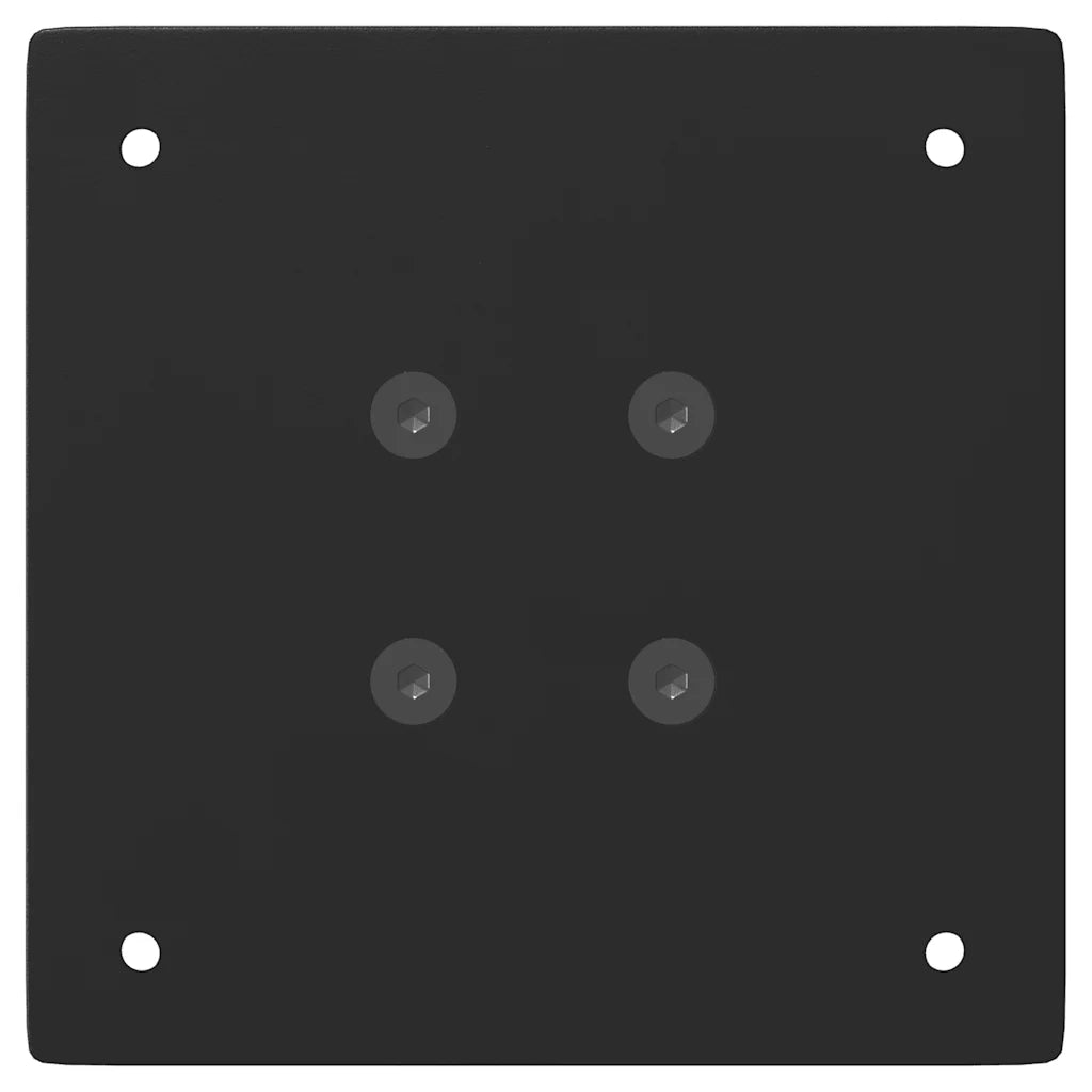 vidaXL Gambe per tavolo consolle 4 pz nere 72 cm in acciaio