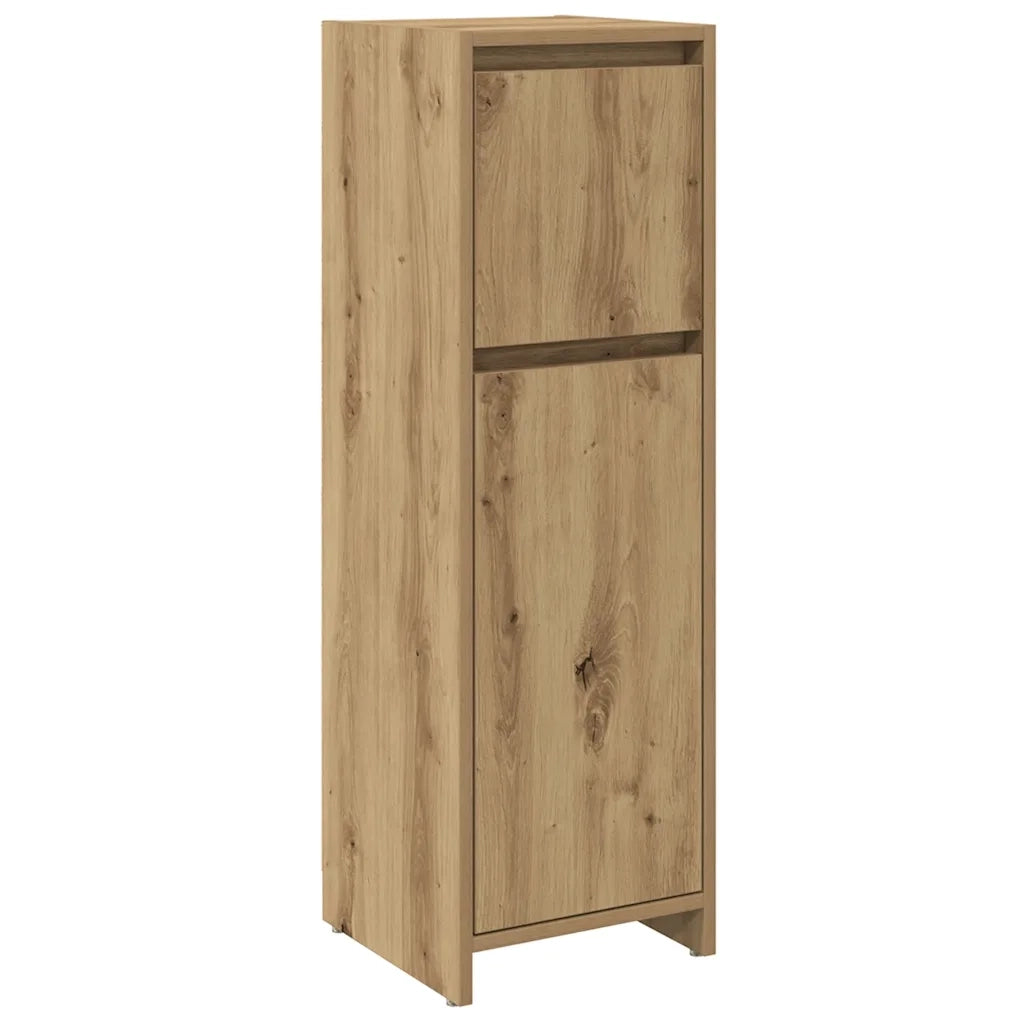 Armadietto Bagno Artigianale 30x30x95 cm in Legno Multistrato 856062