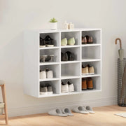 Mobile per scarpe Bianco 77,5 x 30 x 67 cm Legno multistrato 808711