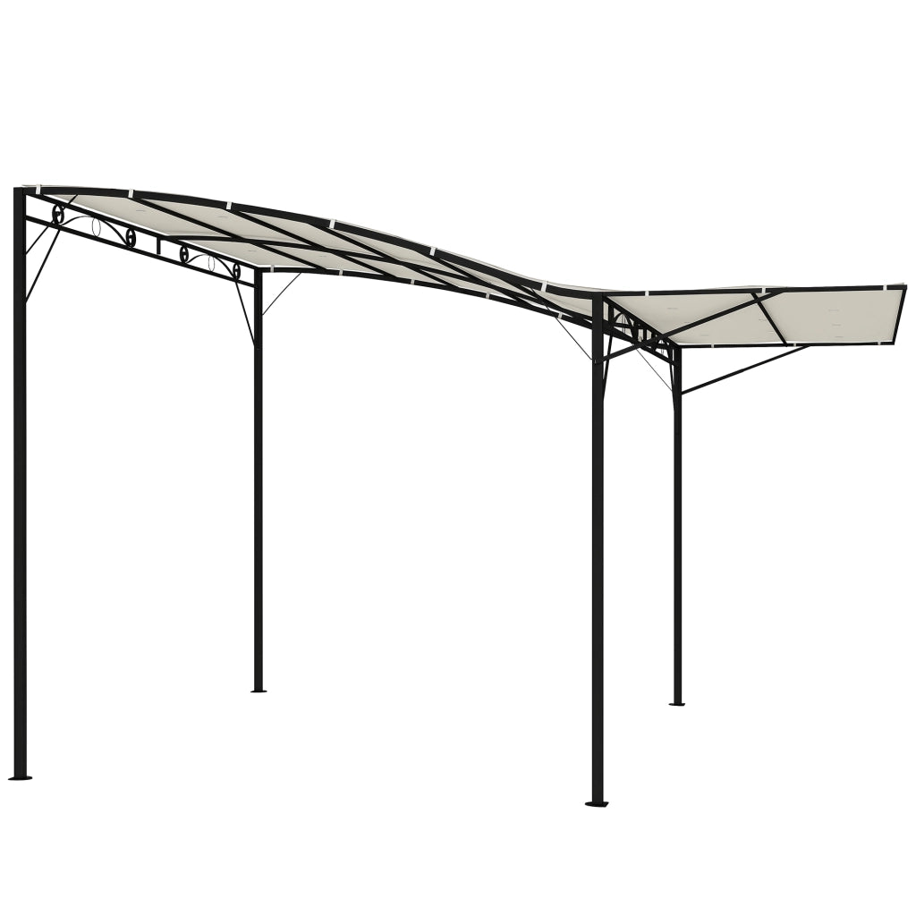 Gazebo con tetto apribile 3x2.5m ¨C zephmum ¨C crema bianco