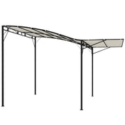 Gazebo con tetto apribile 3x2.5m ¨C zephmum ¨C crema bianco