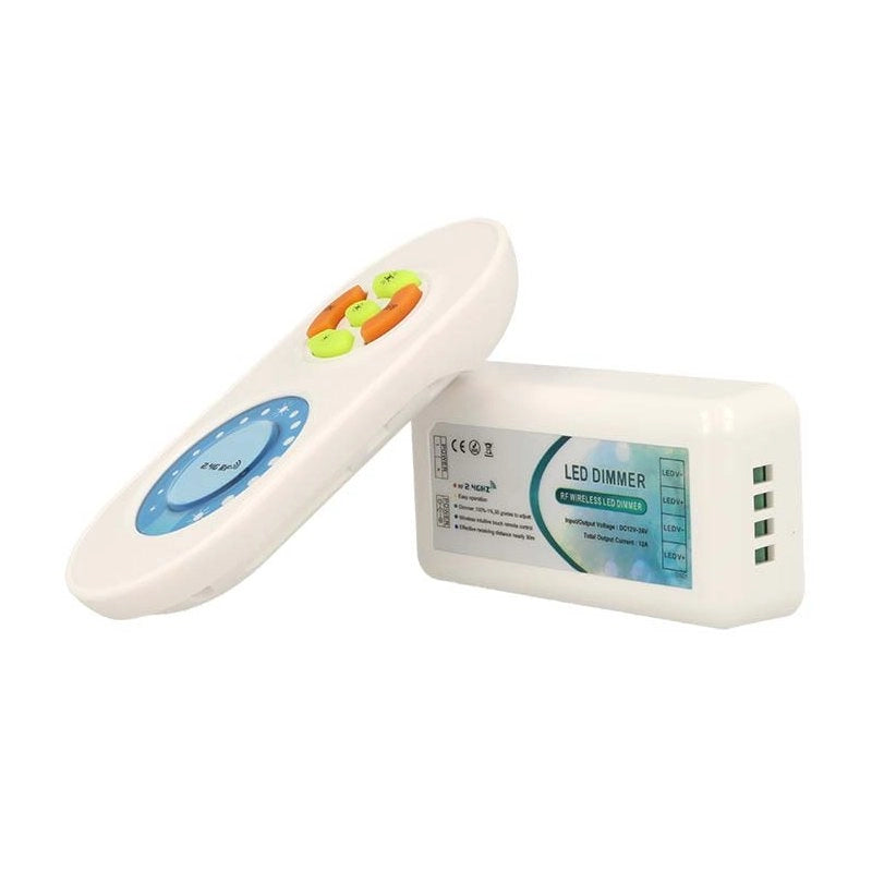 Led Controller Dimmer Mono Colore Canale RF Wireless 2,4G Telecomando Touch 12V 24V 12A