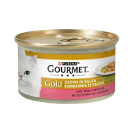 Gourmet Gold Dadini in salsa trota e verdure Purina 85 grammi