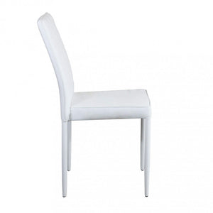 Sedia Blossom 41x50x91 h cm in Similpelle Bianco