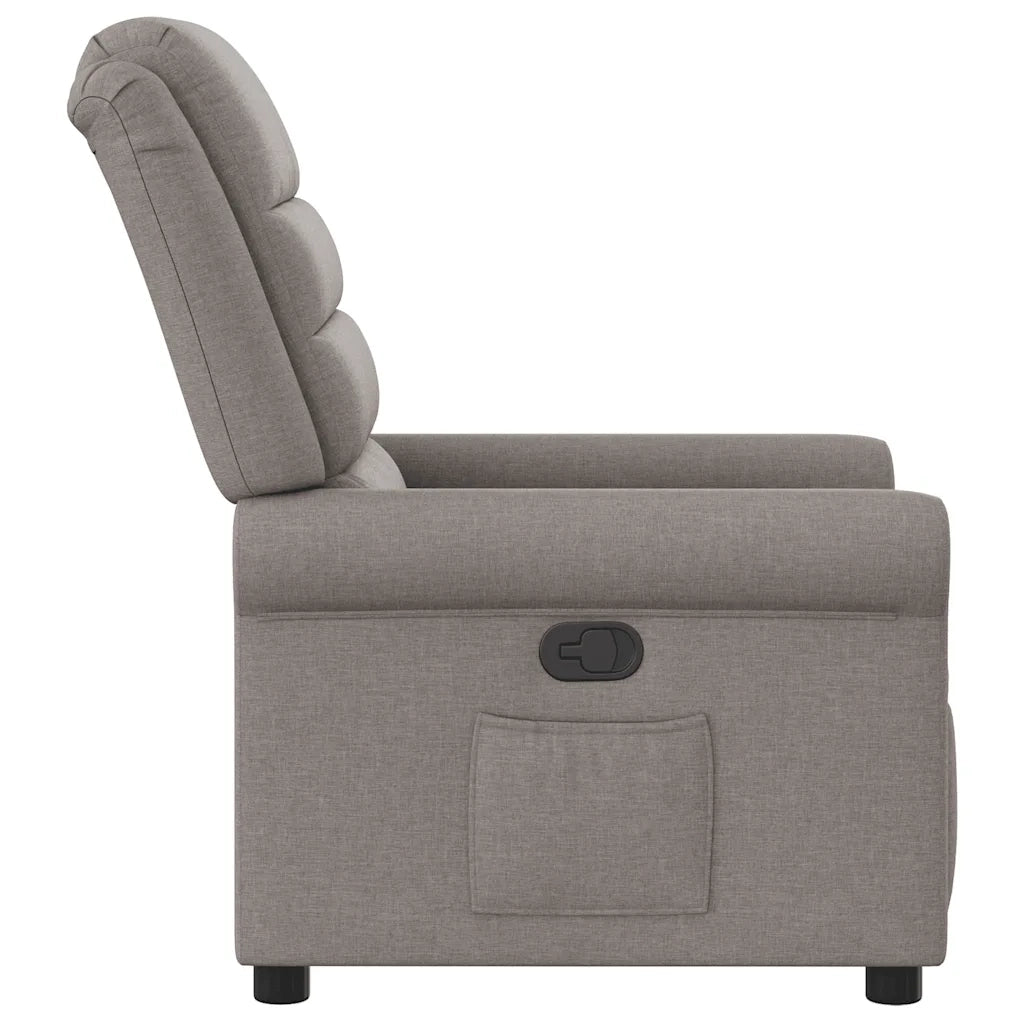 Poltrona Reclinabile in Tessuto Tortora 4015643