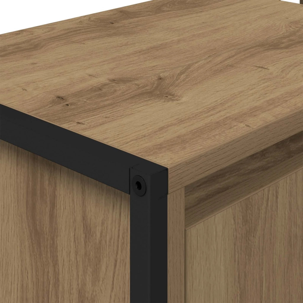 Mobile da Bagno con porta Rovere Artigianale 90 x 30 x 60 cm