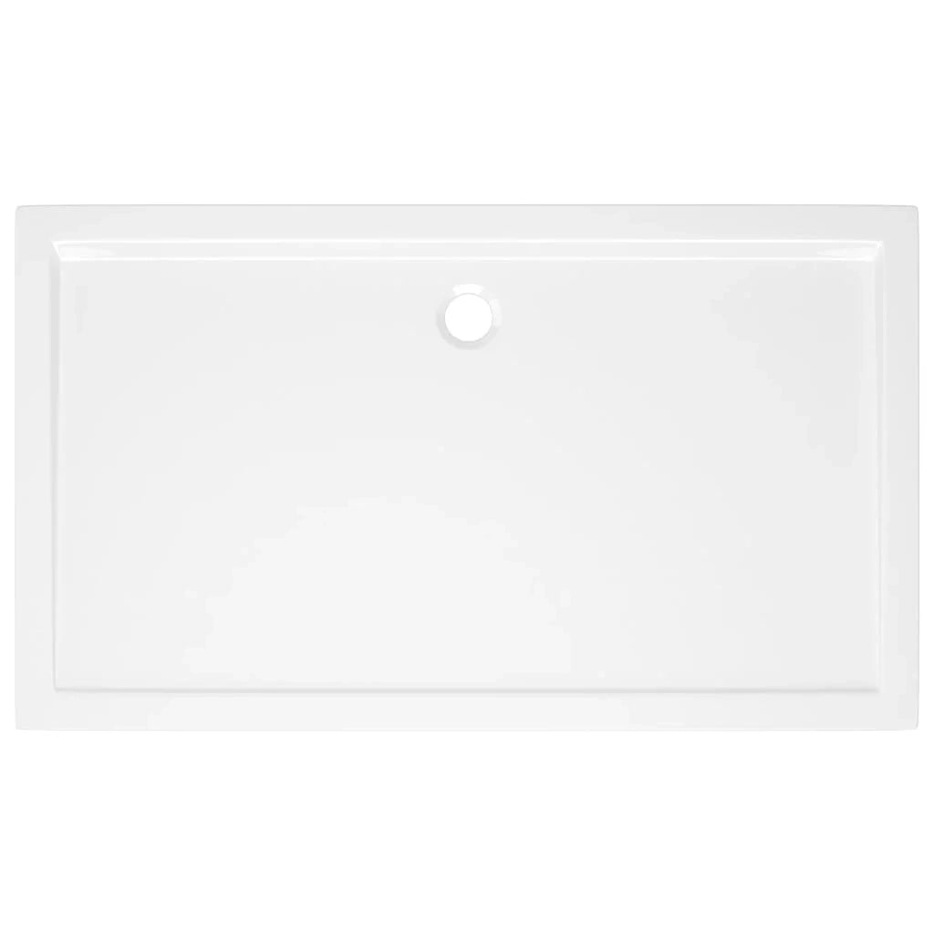 Piatto doccia base doccia piatto doccia bagno WC cabina doccia casa interno rettangolare ABS 70 x 120 cm bianco 02_0001949