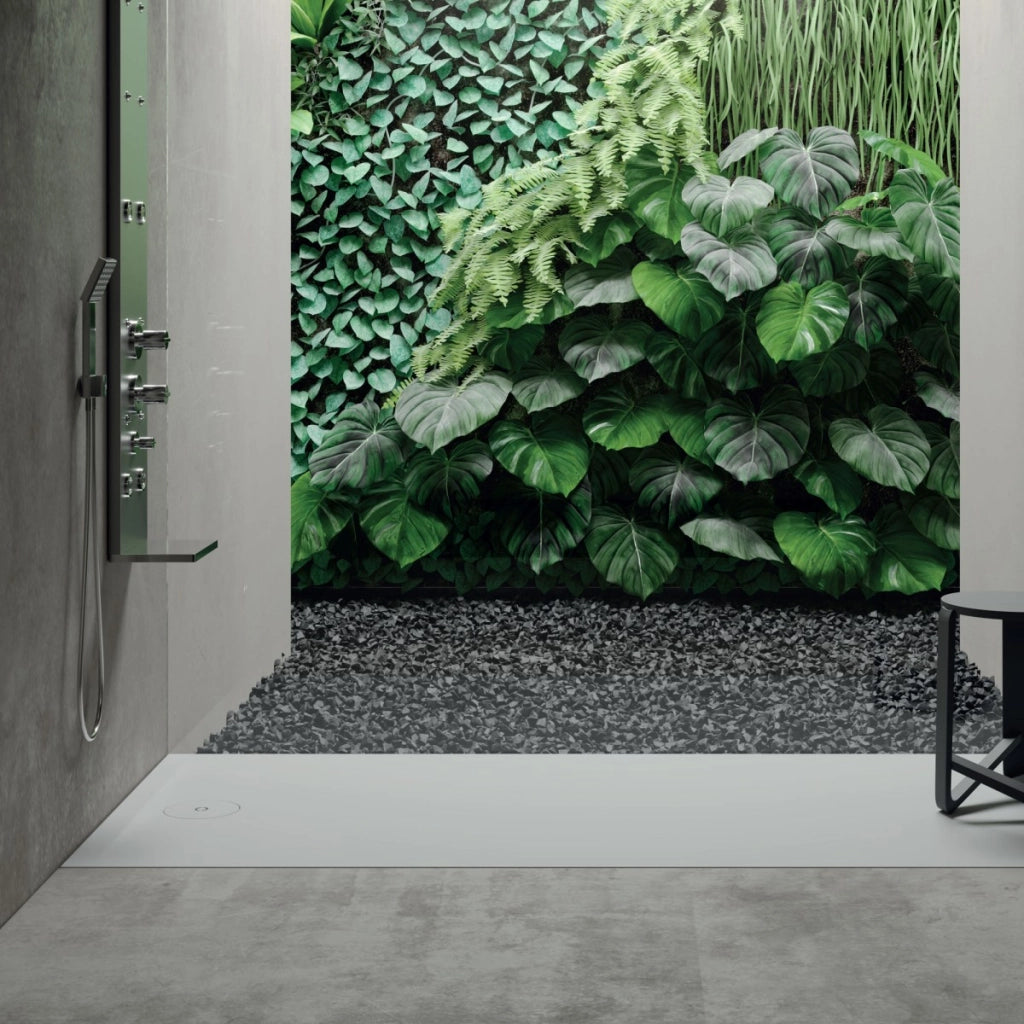 Piatto doccia in solid surface bianco, misura 70x160
