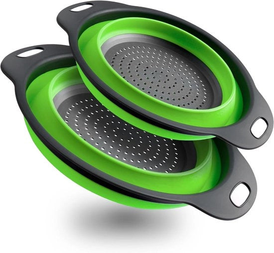 Set di Setola di Silicone Ripiegabile - 7 pezzi per cucina e campeggio - 2 pezzi