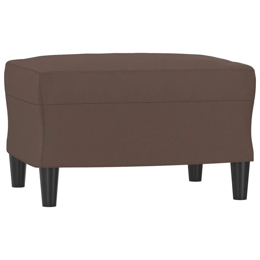 Poggiapiedi Marrone 60x50x41 cm in Similpelle cod mxl 66322