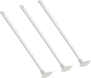 Set di spatole in silicone da 3 pezzi - per bicchieri e torte - bianco
